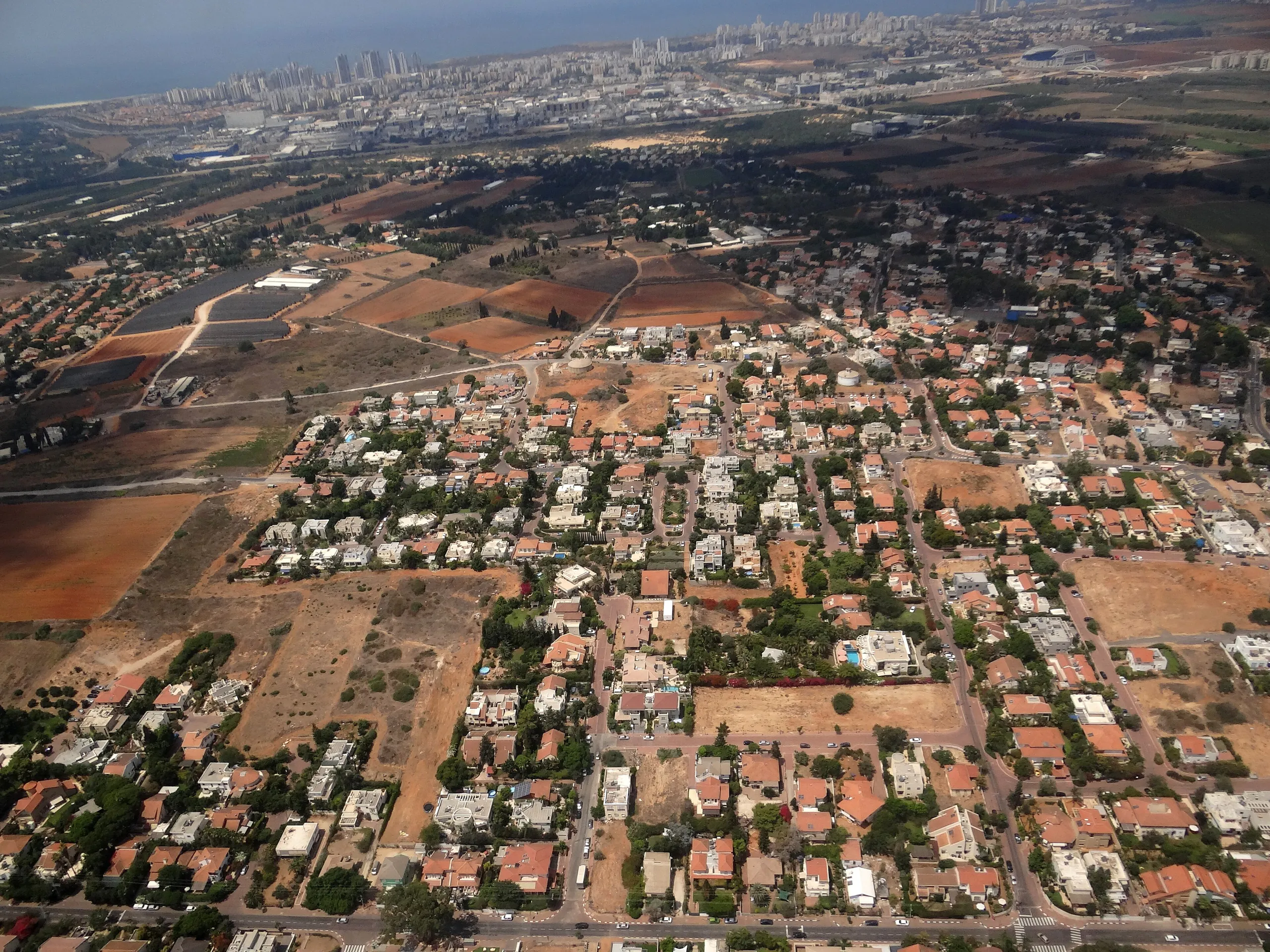 אבן יהודה, מבט מהאוויר