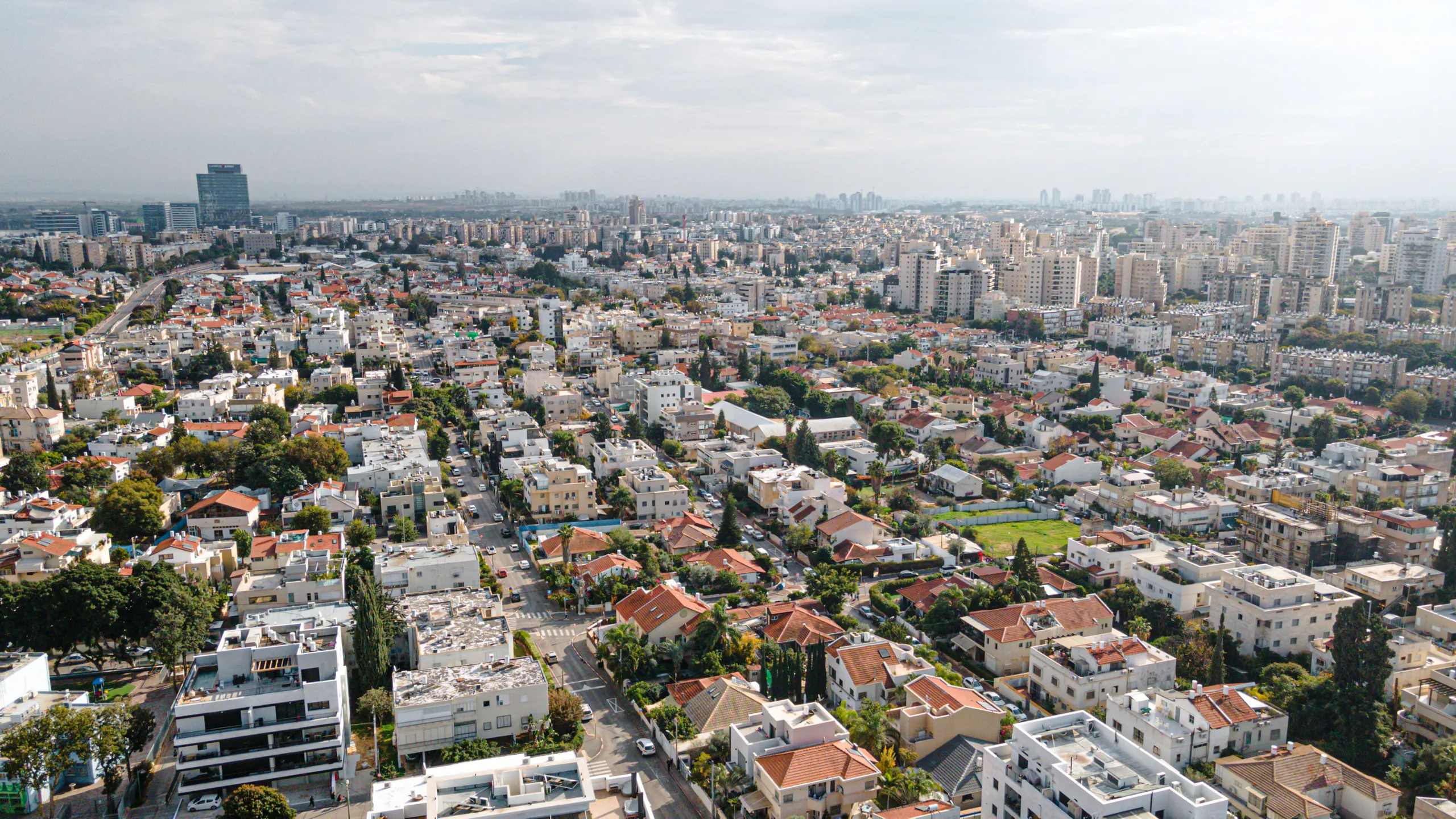 חולון, מבט מהאוויר על שכונות העיר