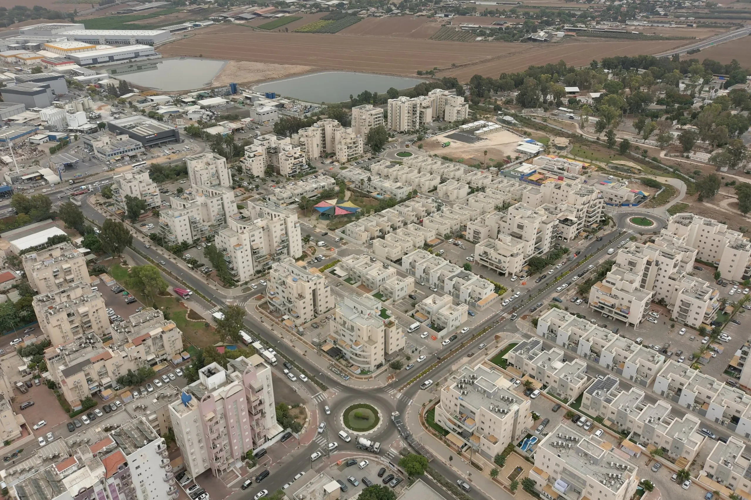 קריית מלאכי, מבט מהאוויר על העיר