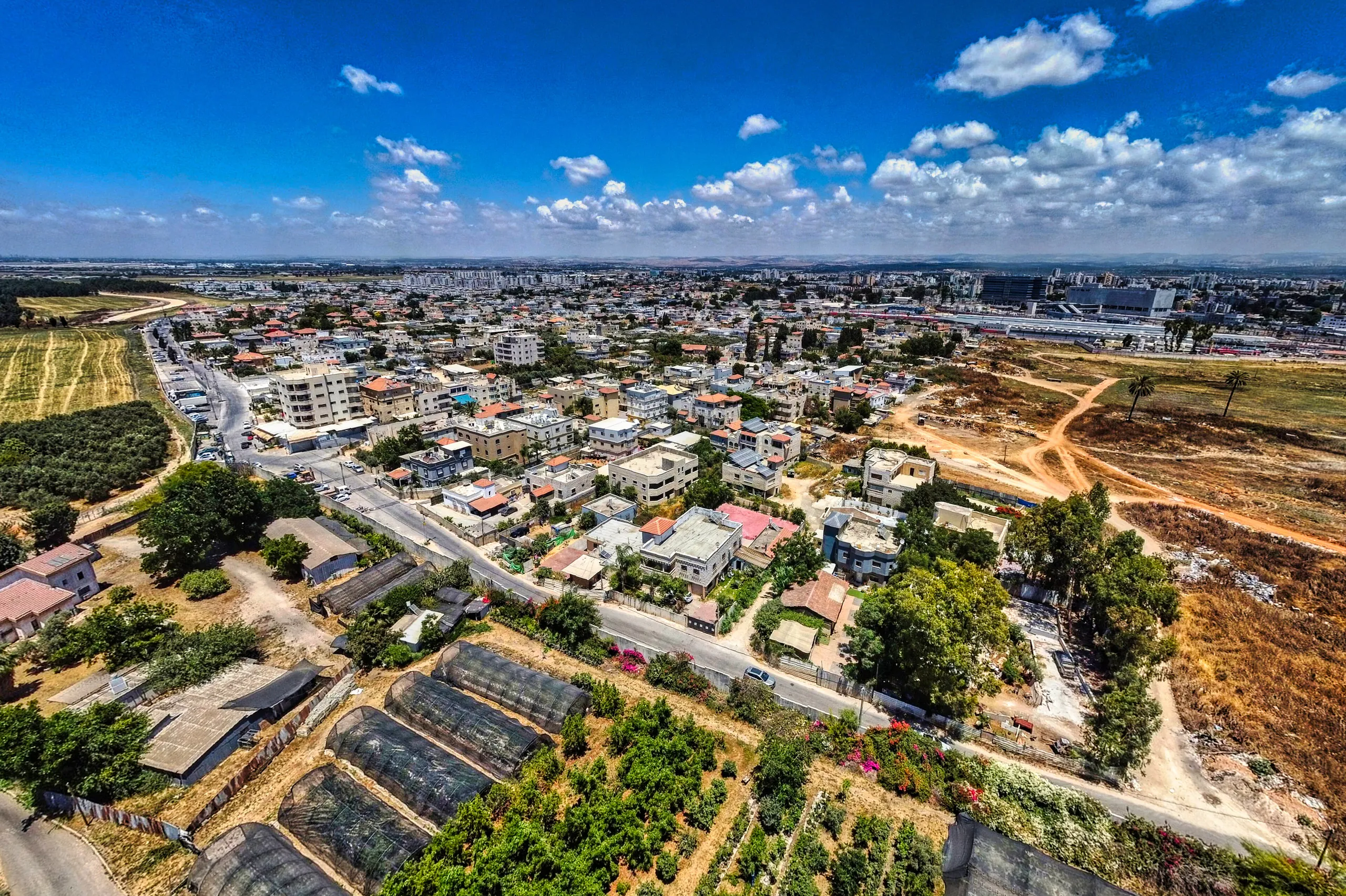לוד, שכונת תחנת הרכבת מהאוויר